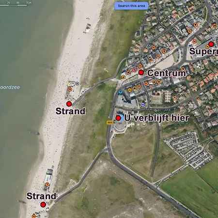 아파트 Wijde Blick Aan Zee 칼란트소그